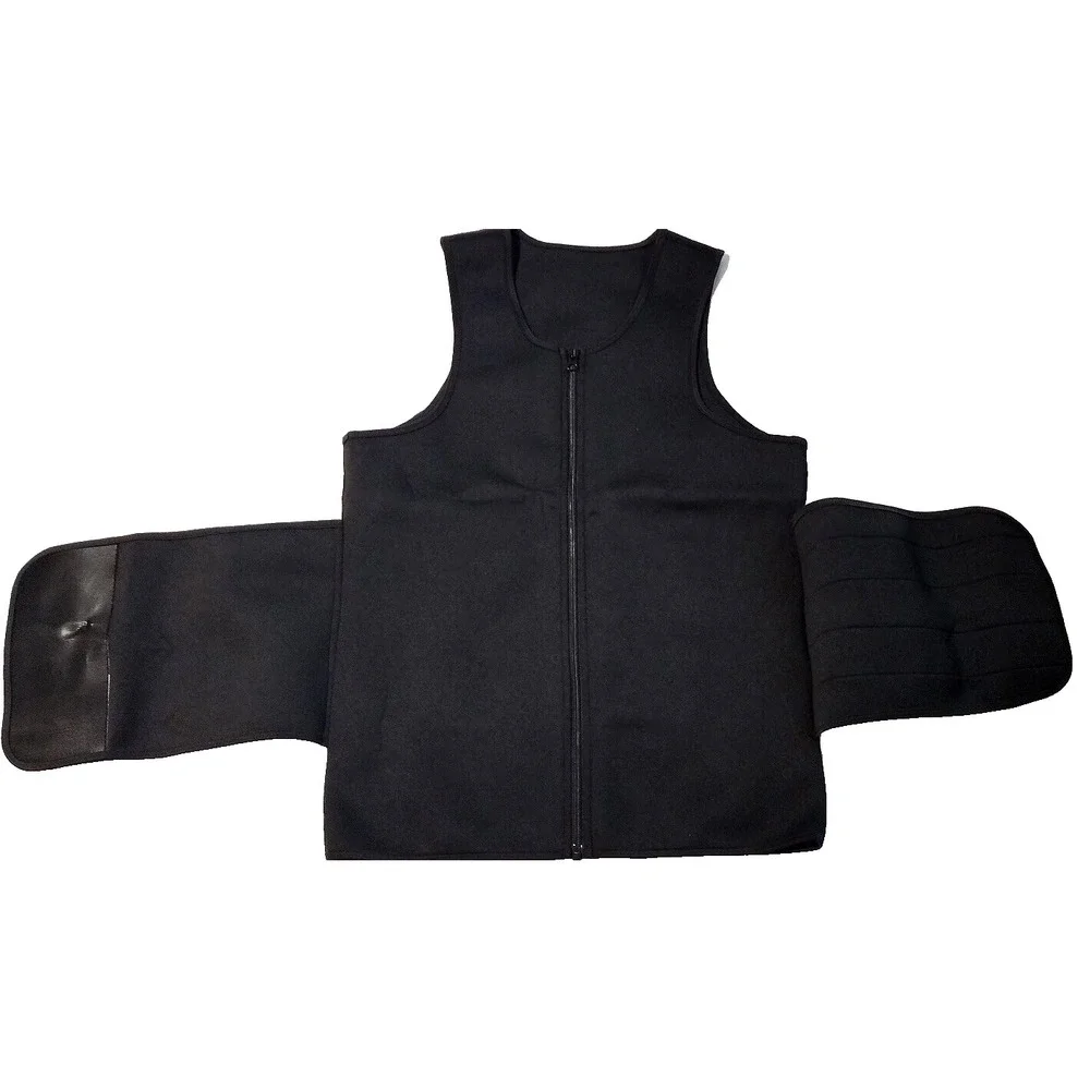Neoprene Waist Trainer Vest Zipper Adjustable Belt‎ Women XL Black Body Shaper